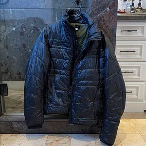 Diesel Shiny Black Puffer Jacket